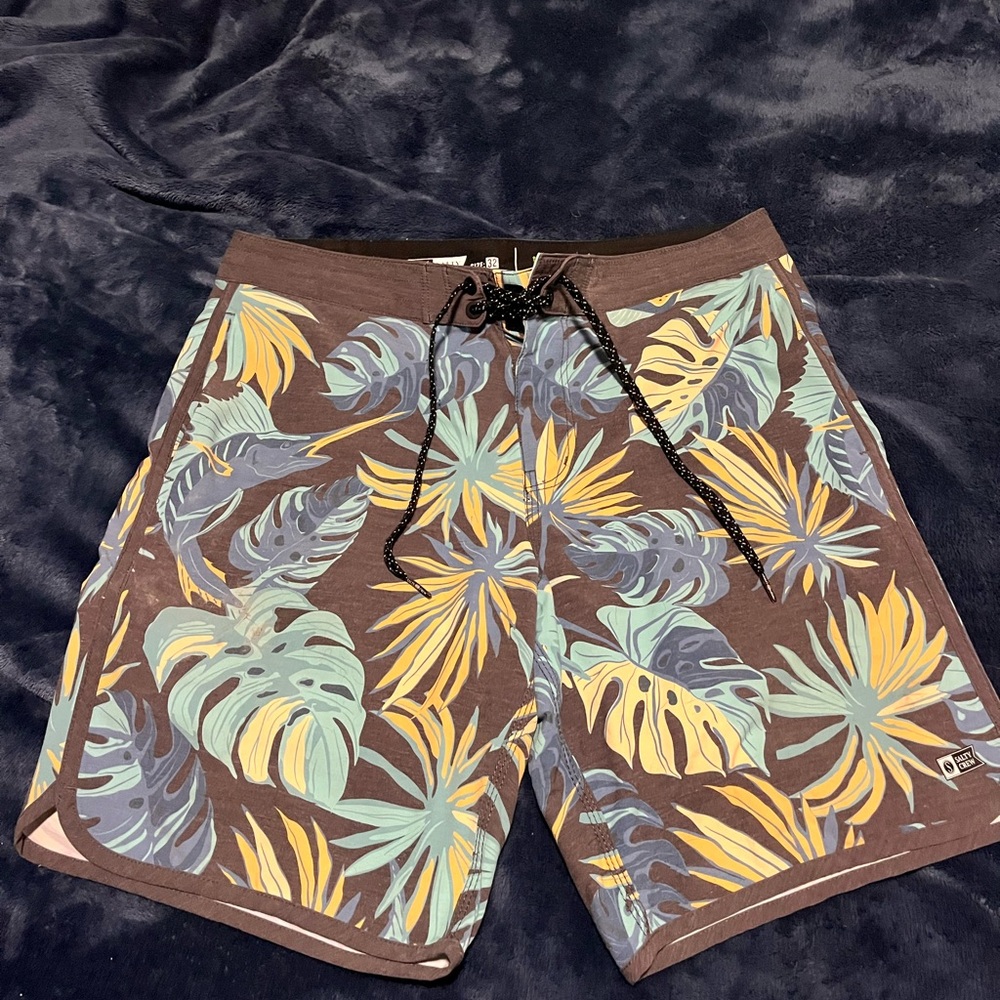 Men's Tropical Print Swim Shorts